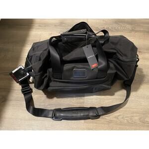 TUMI Travel Bag Duffle Double Expansion Satchel NWT MSRP $550.00 ALPHA 3 Black